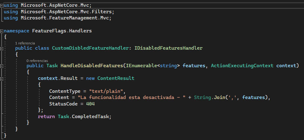 Feature Flags en .Net – Without Debugger